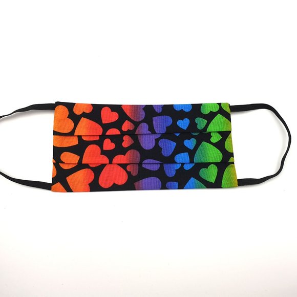 Hearts Scrunchy and Face Mask Matching Set - Picture 7 of 11